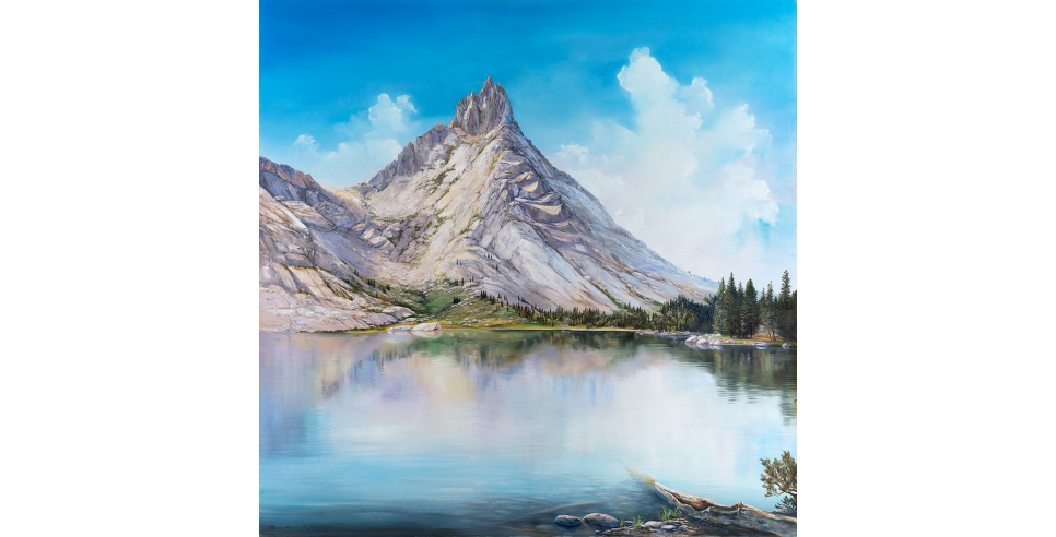 Young Lake Painting by Rebecca Holland Young Lake Painting by Rebecca Holland